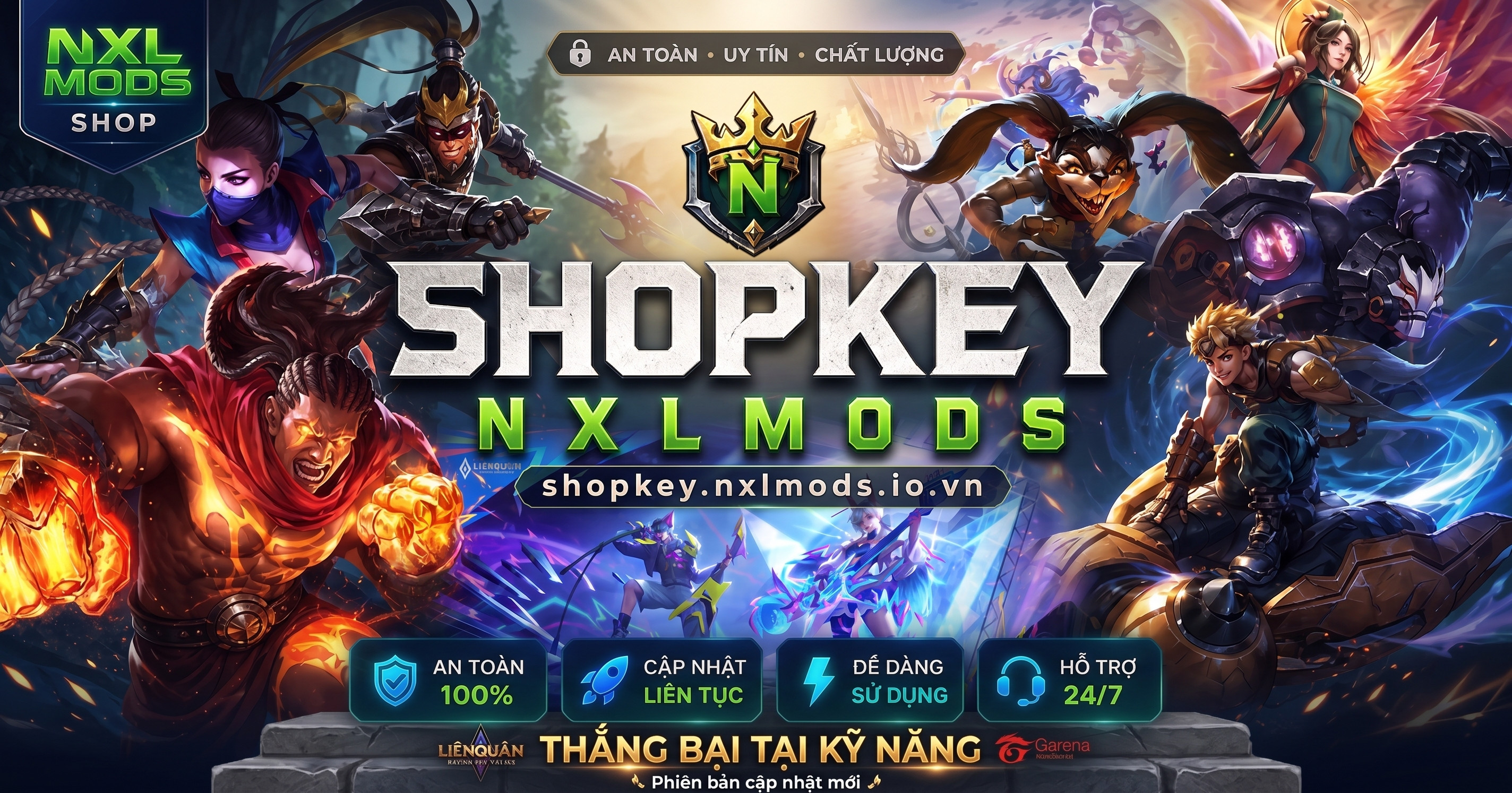 KEY HACK MAP LIÊN QUÂN ANDROID VÀ IOS